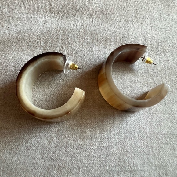 Noonday Collection Jewelry - Noonday earrings. Made from horn in Vietnam.